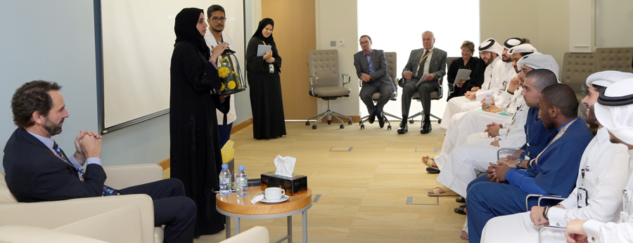 Chief-Learning-Officer-Dr-Kholode-Al-Obaidli-addressing-the-Grad-Associates