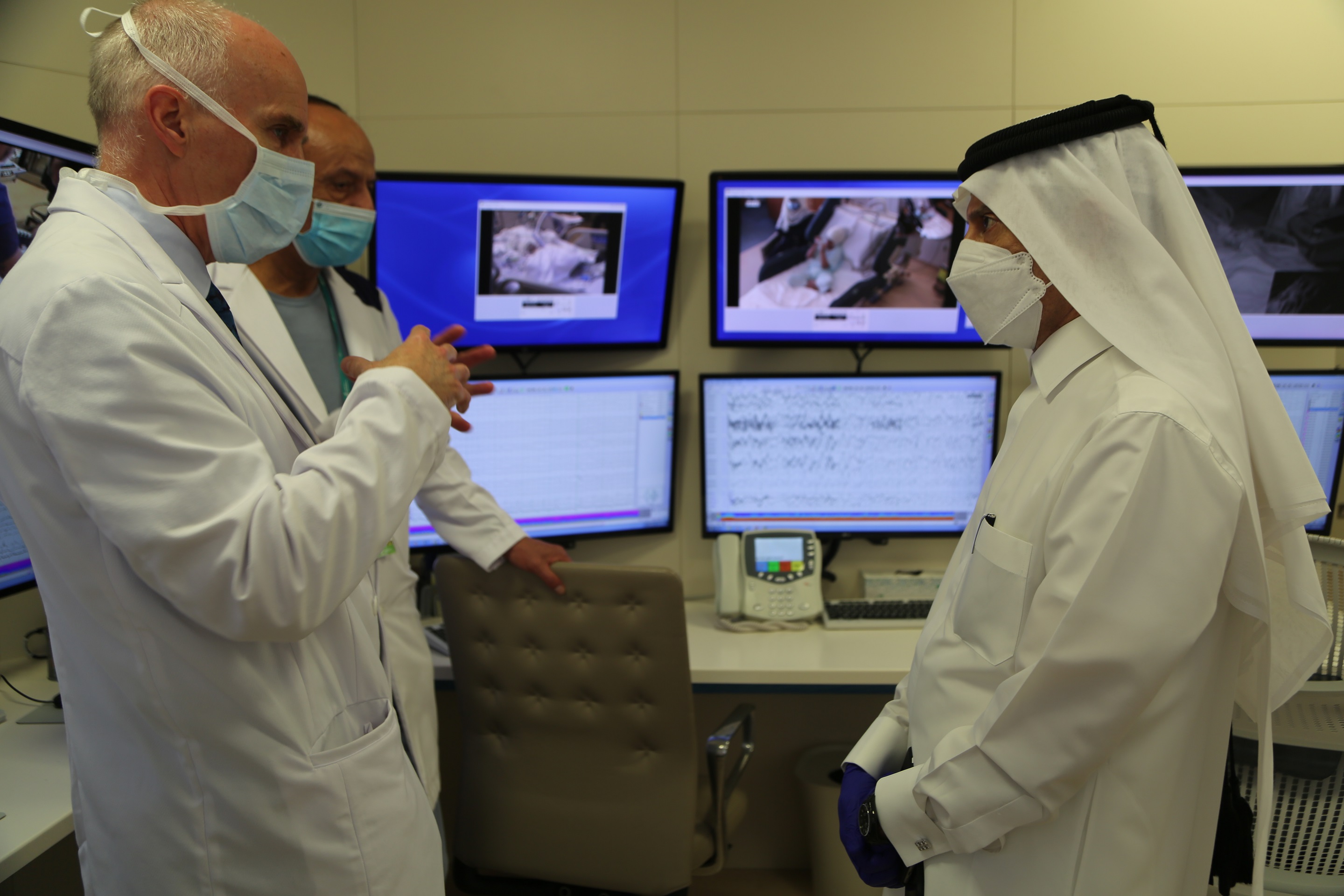 H.E Akbar Al Baker at the Sidra Medicine Epilepsy Monitoring Unit